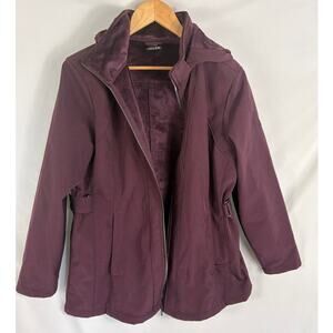 Zeroxposur Purple Fleece Lined Coat Size XL